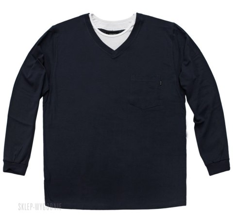 Duża Koszulka Longsleeve Viking - Czarny/Błękitny/Ciemnoszary Duża Koszulka Longsleeve Viking - Czarny/Błękitny/Ciemnoszary