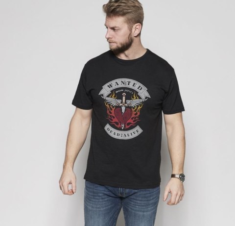 Duża Koszulka Replika Bon Jovi - Czarna Duża Koszulka Replika Bon Jovi - Czarna