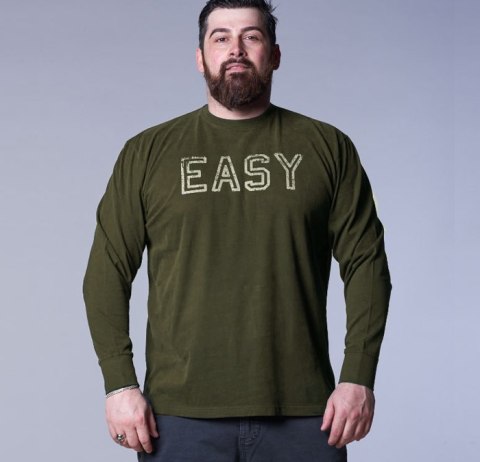 Easy Duża Koszulka Longsleeve - Oliwka Easy Duża Koszulka Longsleeve - Oliwka
