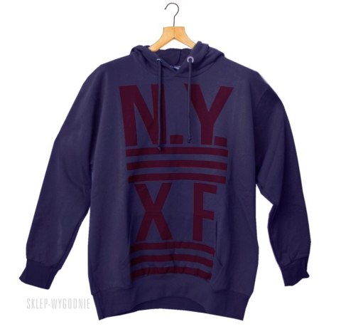 Maxfort Duża Bluza z kapturem - Granat Maxfort Duża Bluza z kapturem - Granat