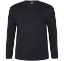 North 56Denim Duża Koszulka Longsleeve - Czarny
