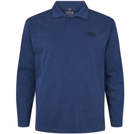 Replika Duża Koszulka Polo Longsleeve Blue Replika Duża Koszulka Polo Longsleeve Blue