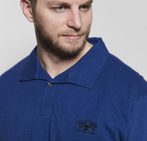 Replika Duża Koszulka Polo Longsleeve Blue Replika Duża Koszulka Polo Longsleeve Blue