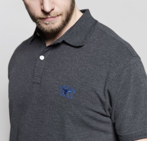 Replika Duża Koszulka Polo - Szara Replika Duża Koszulka Polo - Szara