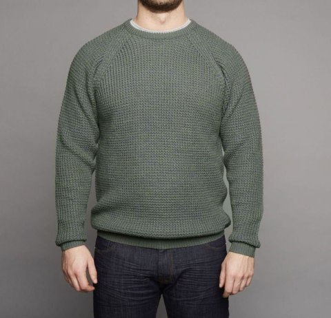 Replika Duży Sweter - Oliwka Replika Duży Sweter - Oliwka